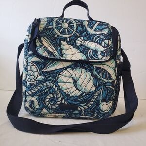 Vera Bradley Nautical Themed Blue and White Lunchbag